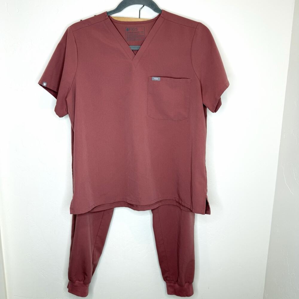 Figs Mauve Pink Scrub Set Womens XXL Tall Catarina Top Uman Jogger Pants